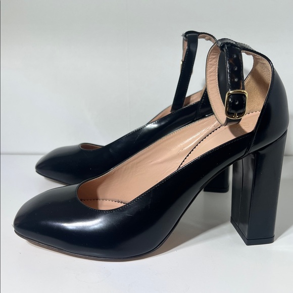 J. Crew Harlow Pumps Black leather Shoes Size 8 - Picture 4 of 11